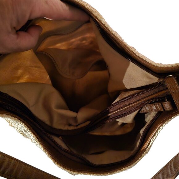 Vintage Macrame Crocheted Purse Lined 70's - Picture 6 of 8